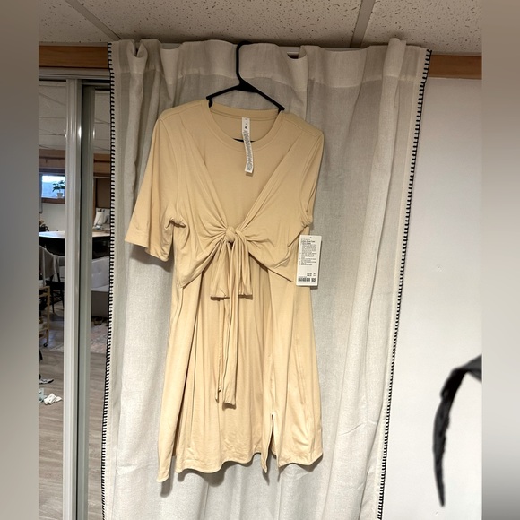 Lululemon cotton wrap front tshirt dress - Picture 1 of 4